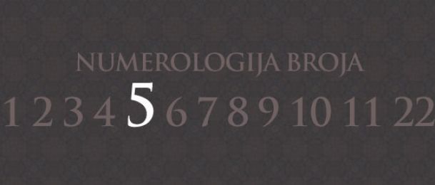 Numerologija za število 5 