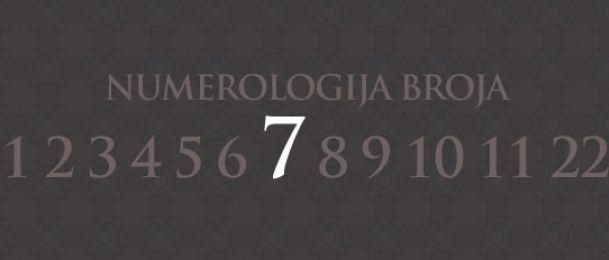 Numerologija za število 7