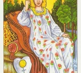 Pomen tarot karte Kraljica